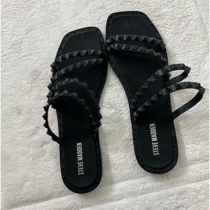Steve Madden Skyler sandal, size 8, black